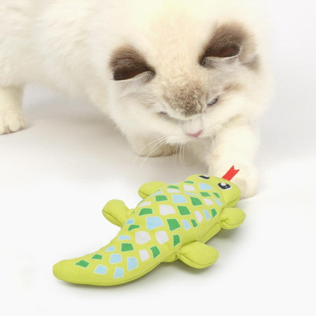 Catit Groovy Mini Gecko cat toy, UK version