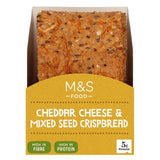 M&S cheddar cheese mixed seed crispbread, imported from the UK