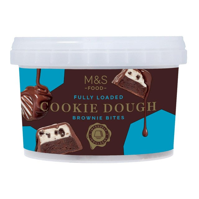 M&S cookie dough brownie bites 270g, imported from the UK
