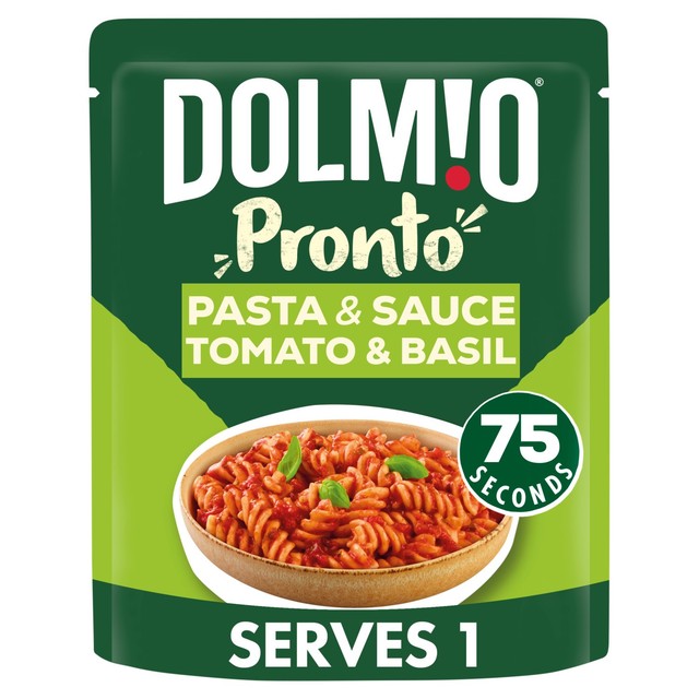 Dolmio Pasta Pronto tomato and basil microwave pasta 200g - British product
