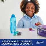 Sistema water bottle Pink 620ml (British brand)