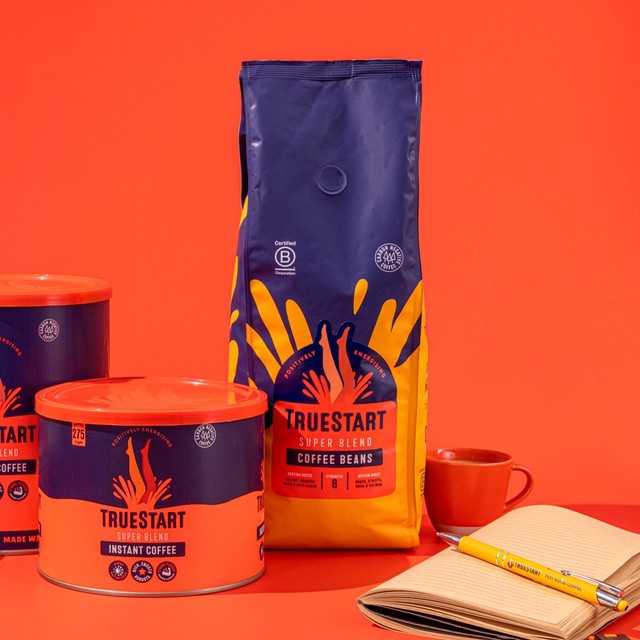 True Start Super Blend coffee beans 1kg (British brand)