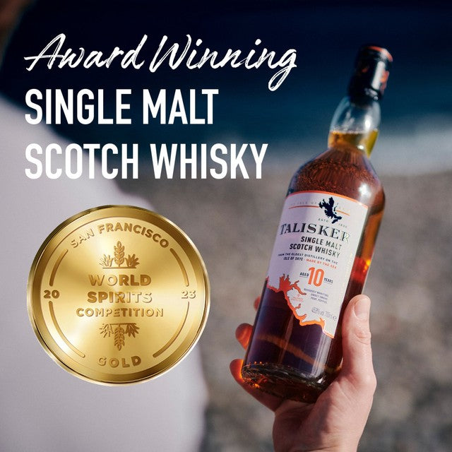 Talisker 10 Year Old Single Malt Scotch Whisky 70cl (British brand)