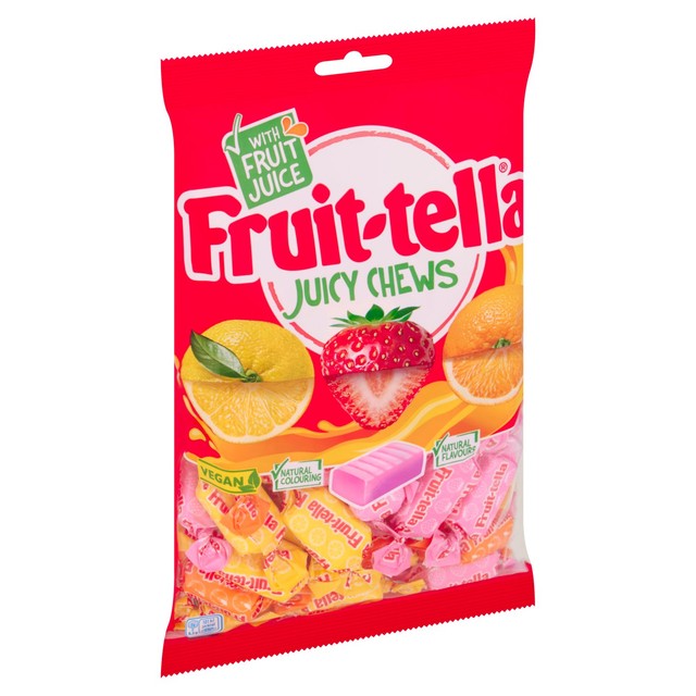 Fruittella chewy sweets assorted strawberry, orange and lemon flavours 300g - British product