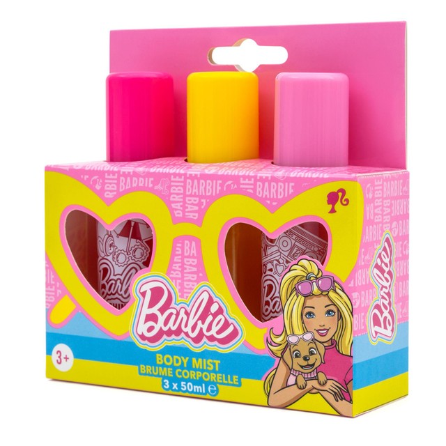 Barbie Body Mist Trio peach strawberry dragonfruit body spray set 3 x 50ml - British product