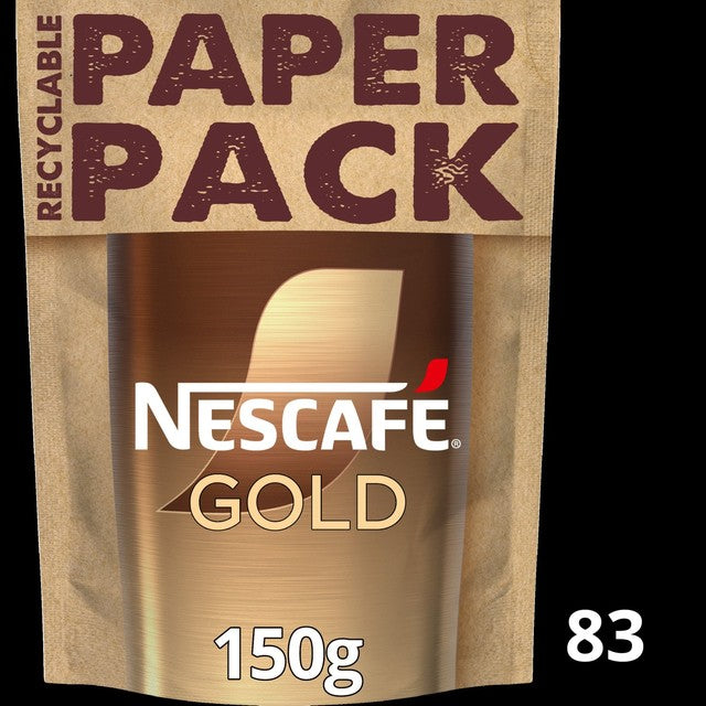 Nescafe Gold Blend instant coffee refill pack 150g, imported from the UK