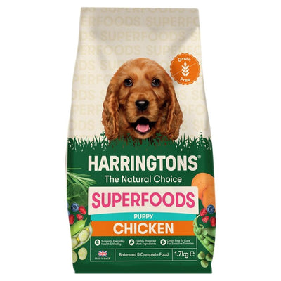 M&S Harringtons Puppy Grain Free with Superfoods Chicken Dry Dog Food 1.7kg- Buy online at McGrocer