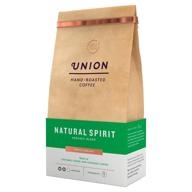 Union Hand-Roasted Natural Spirit wholebean coffee 200g (British brand)