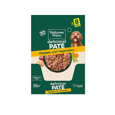 M&S Natures Menu Chicken with Vegetables Adult Wet Dog Food Pouches 8 x 300g- Buy online at McGrocer