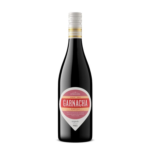 M&S Organic Garnacha red wine 75cl, imported from the UK