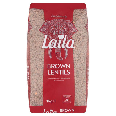 Sainsburys Laila Brown Lentils 1kg- Buy online at McGrocer
