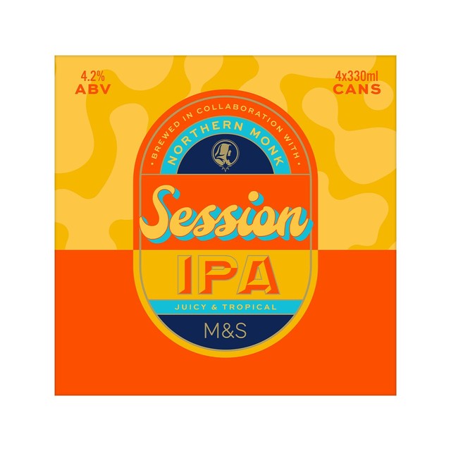 M&S Session IPA beer 4x330ml, imported from the UK