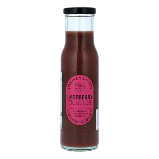 Coulis de frambuesa M&S 260 g, importado del Reino Unido