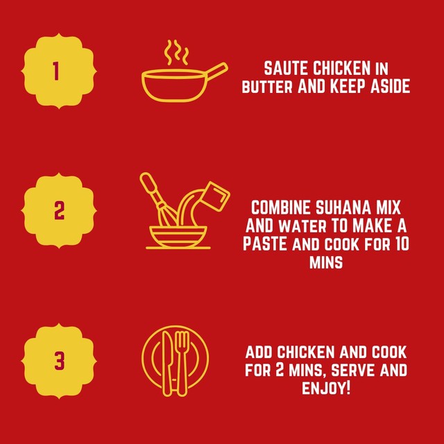 Suhana Chicken Tikka Spice Mix 80g (British brand)