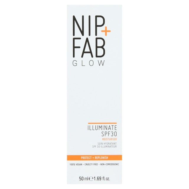 Nip+Fab Illuminate SPF30 Moisturiser 50ml, imported from the UK