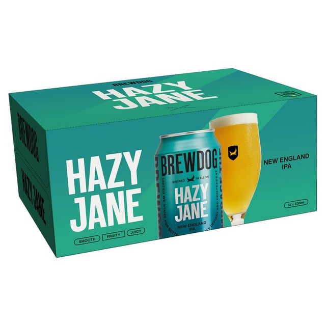 BrewDog Hazy Jane hazy IPA beer 12 x 330ml - British product