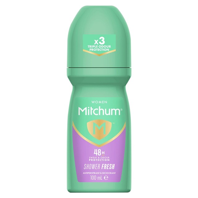 Mitchum Shower Fresh anti-perspirant deodorant roll-on 100ml, imported from the UK