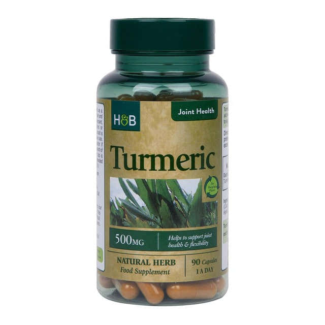Holland & Barrett Turmeric 500mg capsules 90 pack, UK version