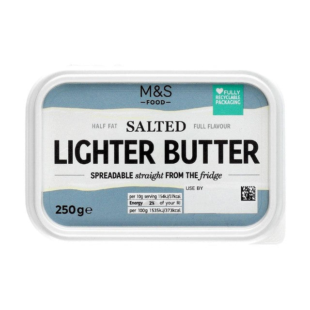 M&S lighter spreadable butter, imported from the UK
