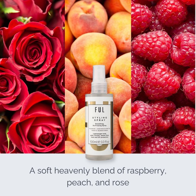 FUL heat protectant volumising styling spray 100ml - British product