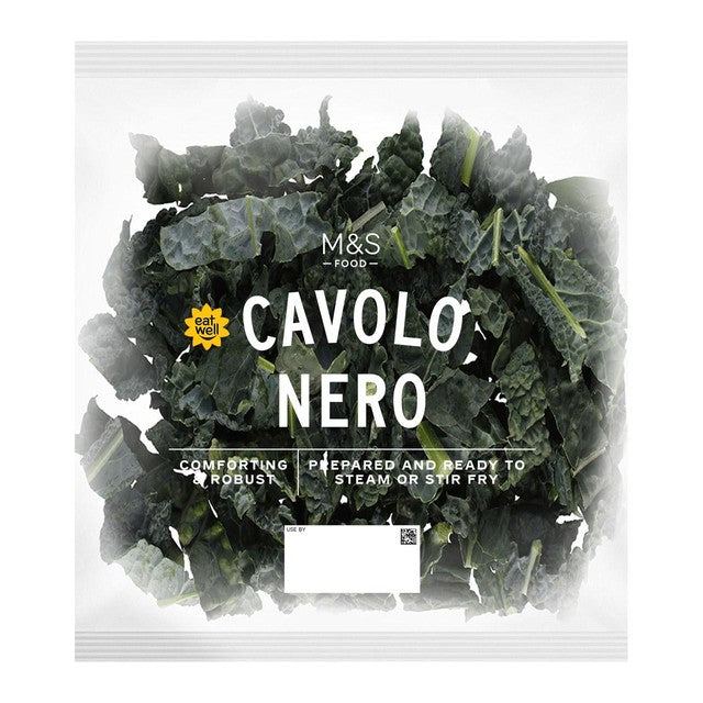 M&S Cavolo Nero black kale 125g, imported from the UK