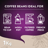 Lavazza Espresso Italiano Cremoso coffee beans 1kg, UK version