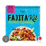 M&S smoky BBQ fajita kit 553g, imported from the UK