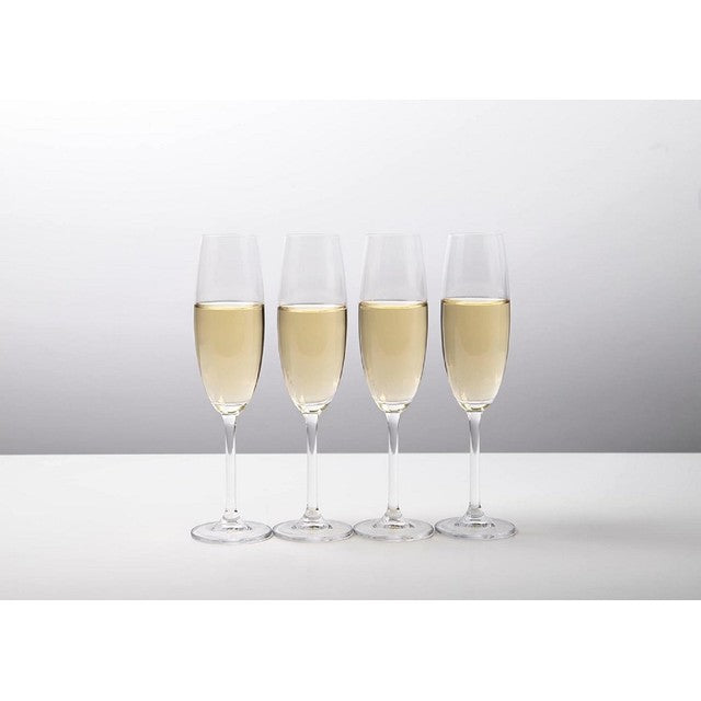 Mikasa Julie champagne flute glasses 8oz set of 4, imported from the UK
