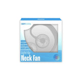 Oxycool portable wireless neck fan with lights, UK version
