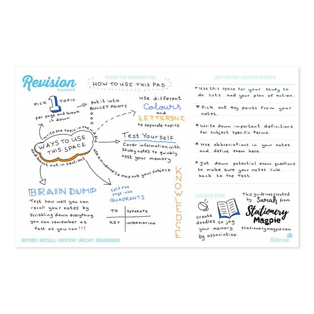 Sinclairs LuxPad revision and study desk pad 360x230mm, UK version