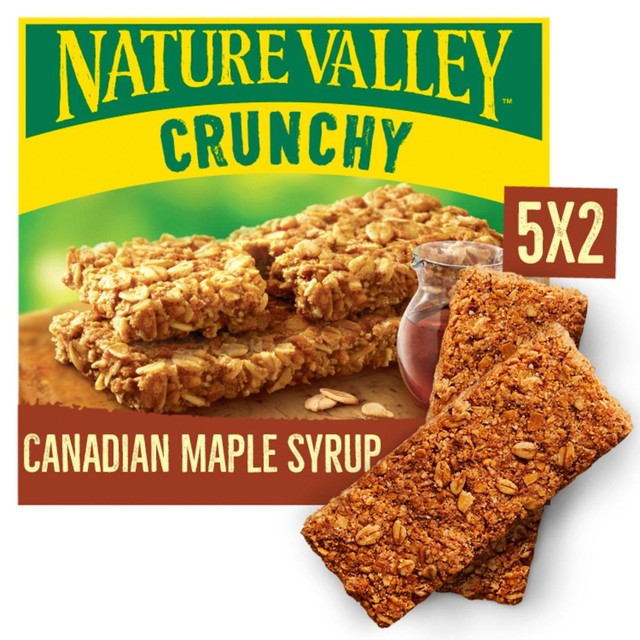 Nature Valley maple syrup cereal bars 5 x 42g, imported from the UK