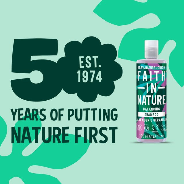 Faith In Nature Lavender & Geranium shampoo 100ml - British product