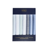 M&S cotton handkerchiefs blue mix 7-pack, UK version