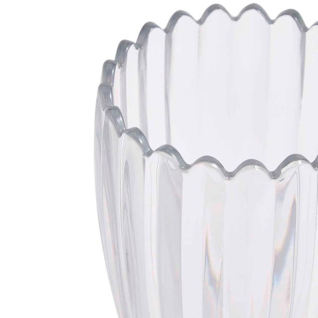 M&S Scallop Glass Vase clear version, imported from the UK