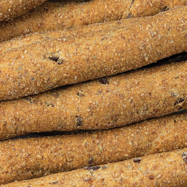 Realfoods organic flaxseed breadsticks 120g, imported from the UK