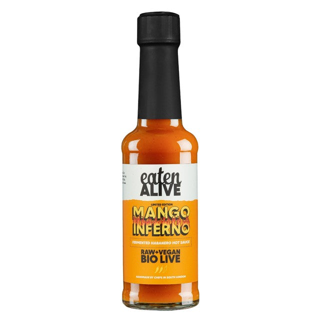 Eaten Alive Mango Inferno fermented hot sauce (British brand)