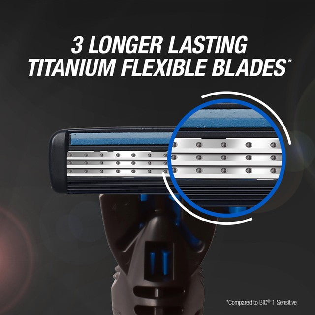 BIC Hybrid 3 Flex men's refillable shaver kit - British product