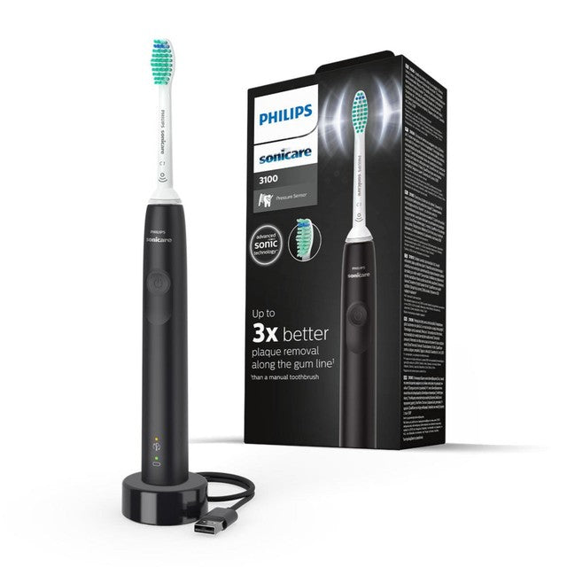 Philips Sonicare Series 3100 Black electric toothbrush, imported from the UK