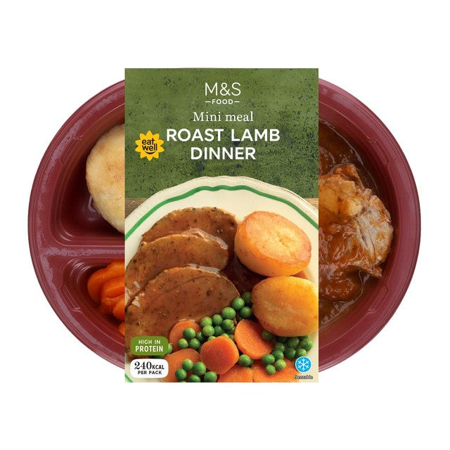 M&S Roast Lamb Dinner Mini Meal 250g, imported from the UK