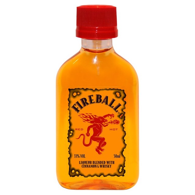 Fireball cinnamon whisky liqueur 5cl, UK version