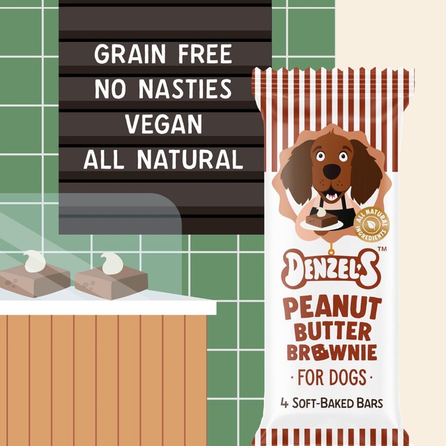 Denzel's Peanut Butter Brownie soft-baked dog treats 60g - British product