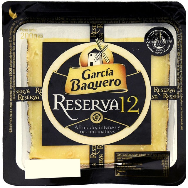 Garcia Baquero Iberico Reserva cheese 200g, UK version