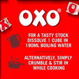 Oxo Beef Stock Cubes 142g Pack, imported from the UK