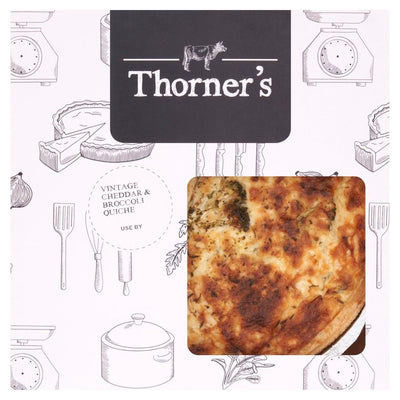 Jon Thorner's Vintage Cheddar & Brokkoli Große Familien-Quiche 600g