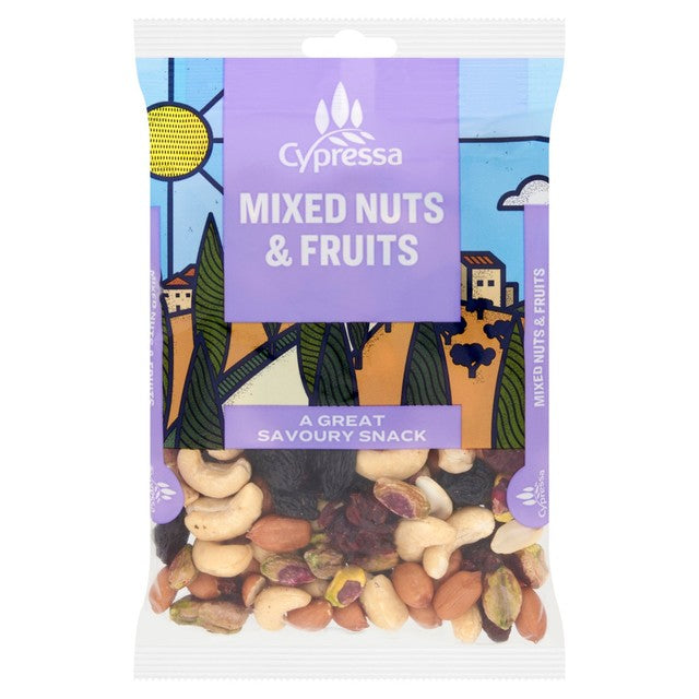 Cypressa mixed nuts and fruits snack 170g - British product