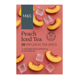 M&S peach iced tea bags 20 count, UK version