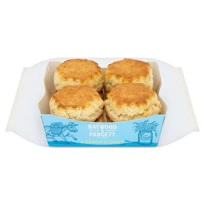 Haywood & Padgett Plain Devon Scones 8 per pakke