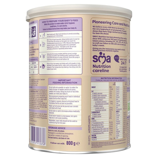 SMA Advanced 2 follow-on milk powder 800g (British brand)