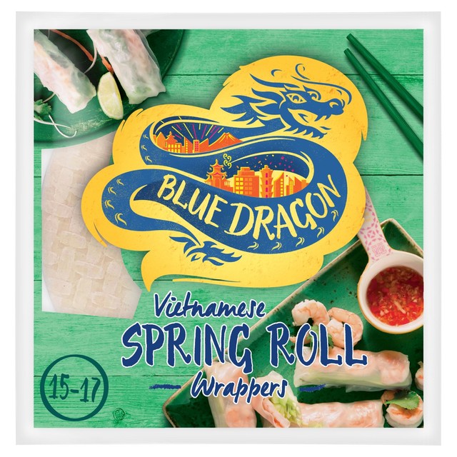 Blue Dragon spring roll wrappers 134g - British product