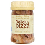Delicius anchovy fillets in sunflower oil MSC, imported from the UK